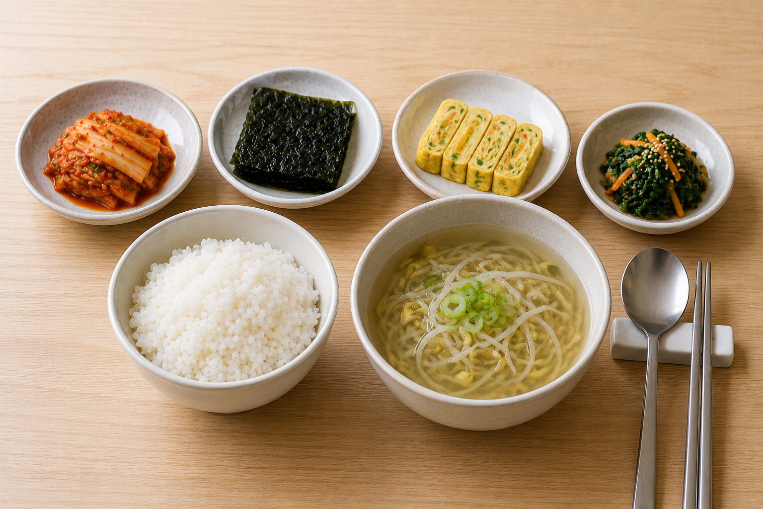韓国の朝食