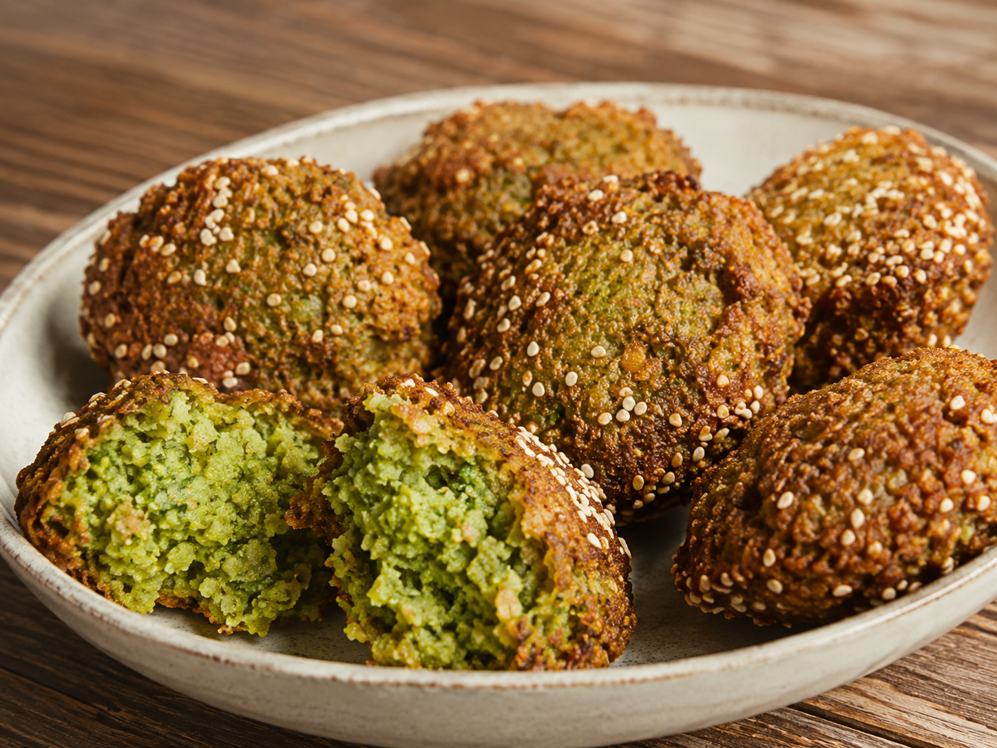エジプトの豆料理ターメイヤ。そら豆をつぶして揚げた料理